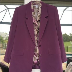 Alfred Dunner 3 pc skirt suit, w/ jacket & blouse